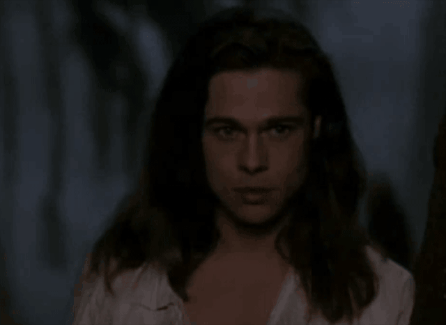 Brad Pitt Vampire. Screenshot of Brad Pitt as