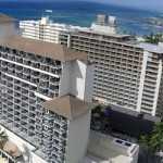 External view of the Outrigger Reef On The Beach hotel in Honolulu