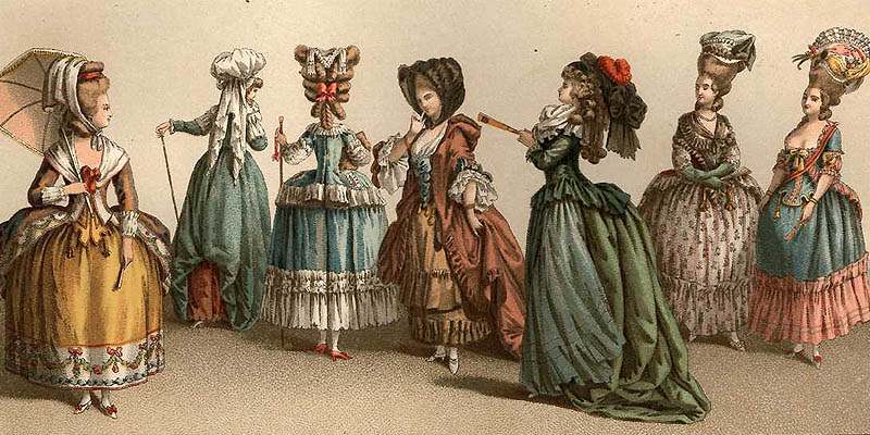 The history of the women hairstyle of the 18th century can be divided into 