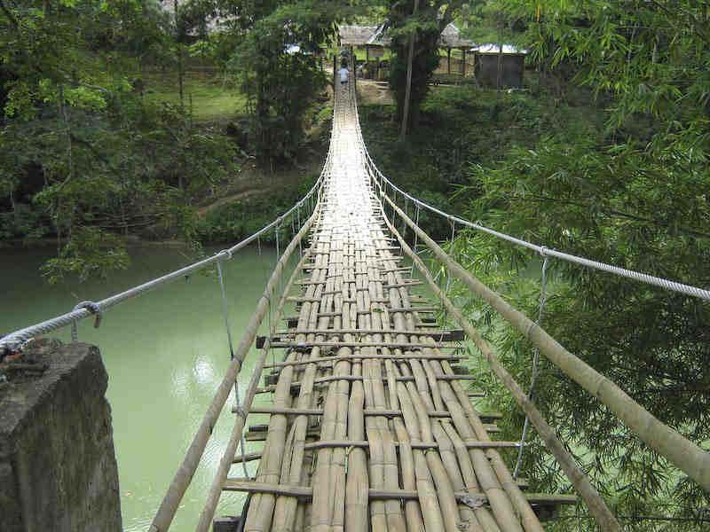 Hanging bridge in Bohol