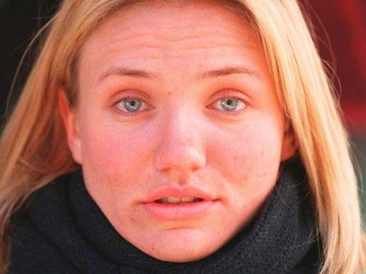 Cameron Diaz has notoriously wonky skin and this picture is no exception