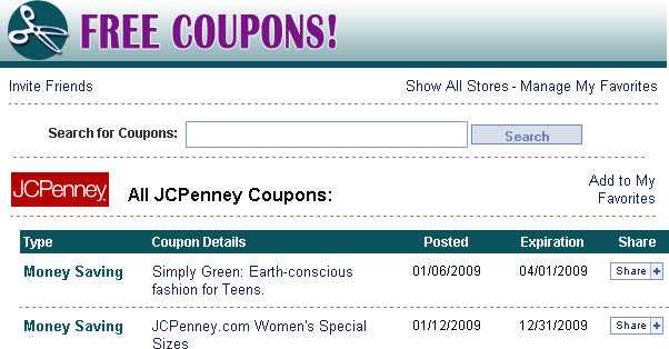free coupons. Free Coupons: on adding the
