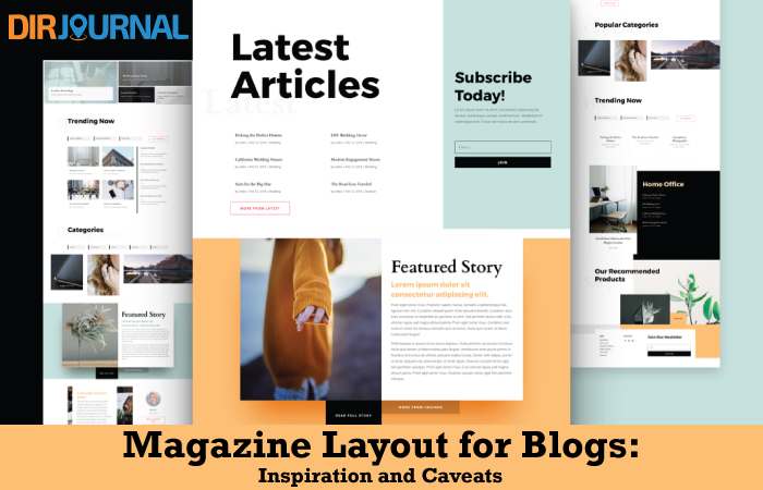 Magazine Layout For Blogs Inspiration And Caveats Dirjournal