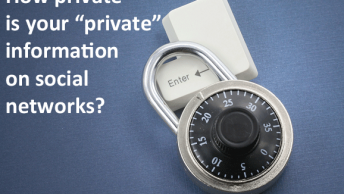 How private is your private information on social networks?