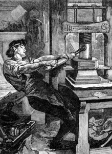 Gutenberg press.