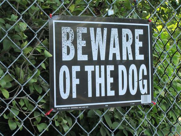 Beware of the Dog Sign