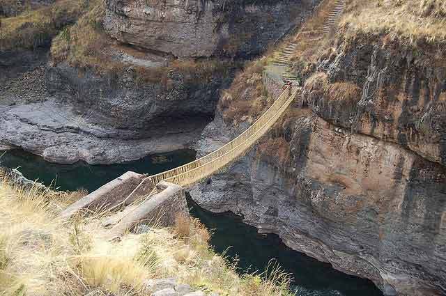Keshwa Chaca Incan Rope Bridge