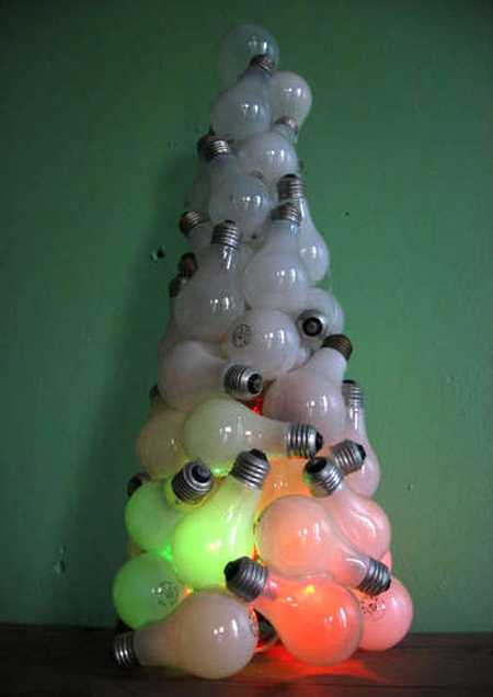Light Bulbs into a Xmas Tree