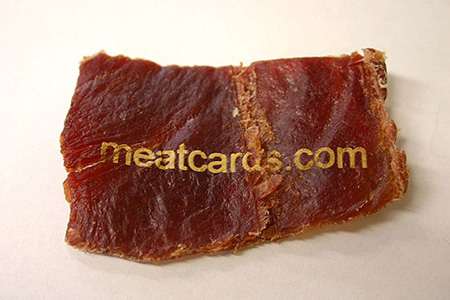 meat business card