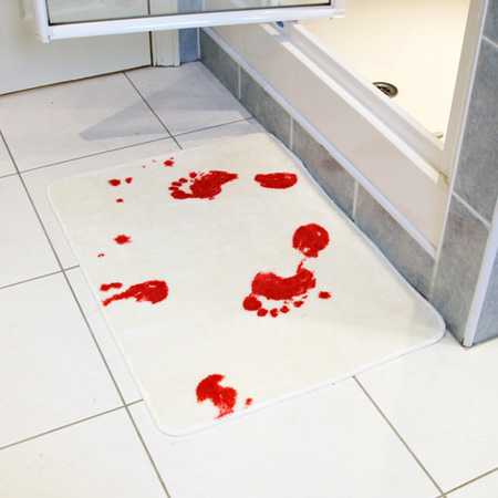 Blood bath mat