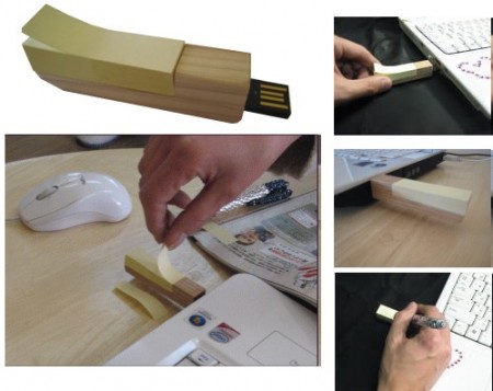 The USB Flash Drive with Post-It Dispenser