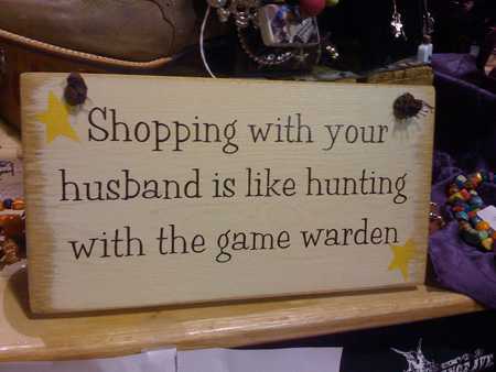 Shopping with Your Husband
