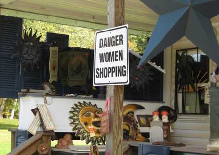Danger: Women Shopping