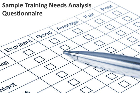 Sample Training Needs Analysis Questionnaire