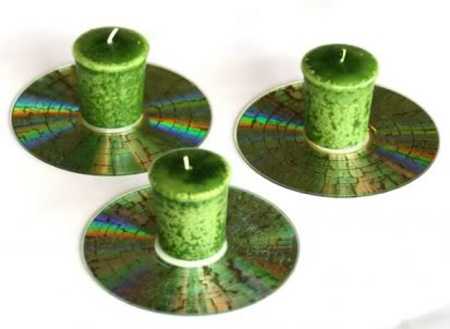 CD Candle Holder
