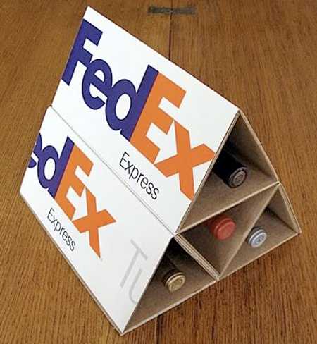 Fedex Tube Wine Rack