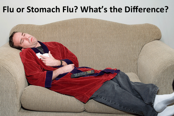 flu or stomach flu