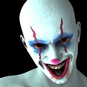 laughing creepy clown costume