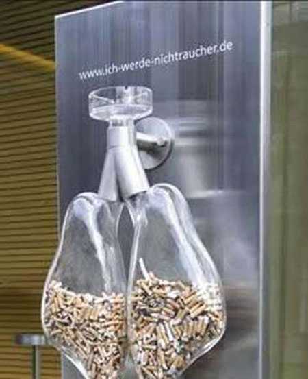 Anti-smoking street campaign