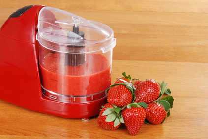 Blender and Strawberries