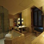 Bathroom in a junior suite in the Park Hyatt Milan, Milan