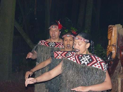 beautiful woman of maori tribe
