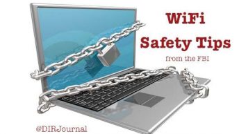 laptop secured with chains