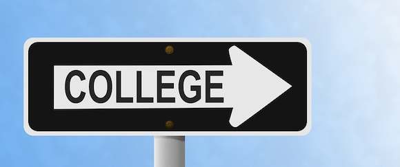 college sign