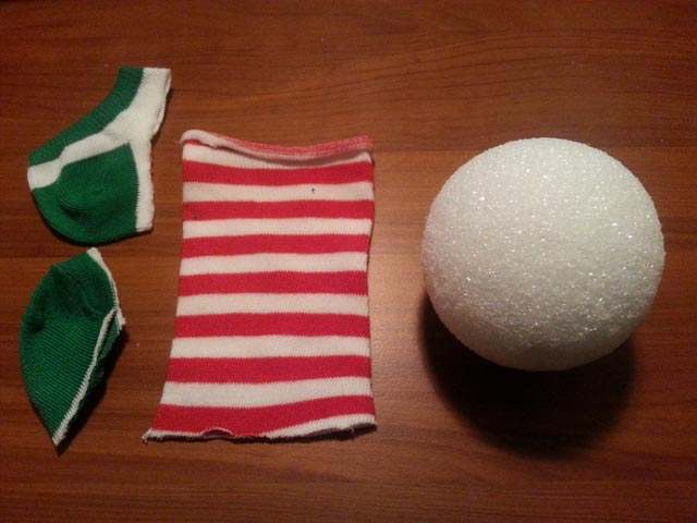 styrofoam ball Christmas ornament