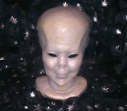 bust of Grey alien as described by denise stoner