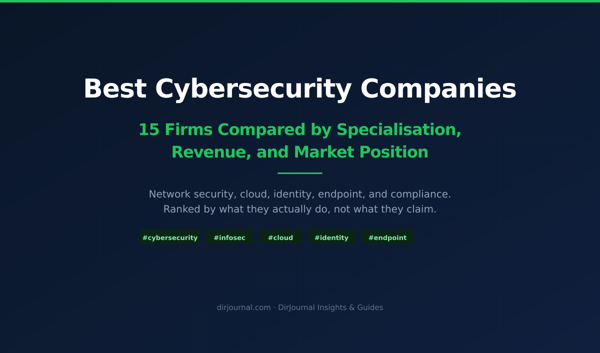 Best Cybersecurity Companies: 15 Firms Compared by Specialization, Revenue, and Market Position