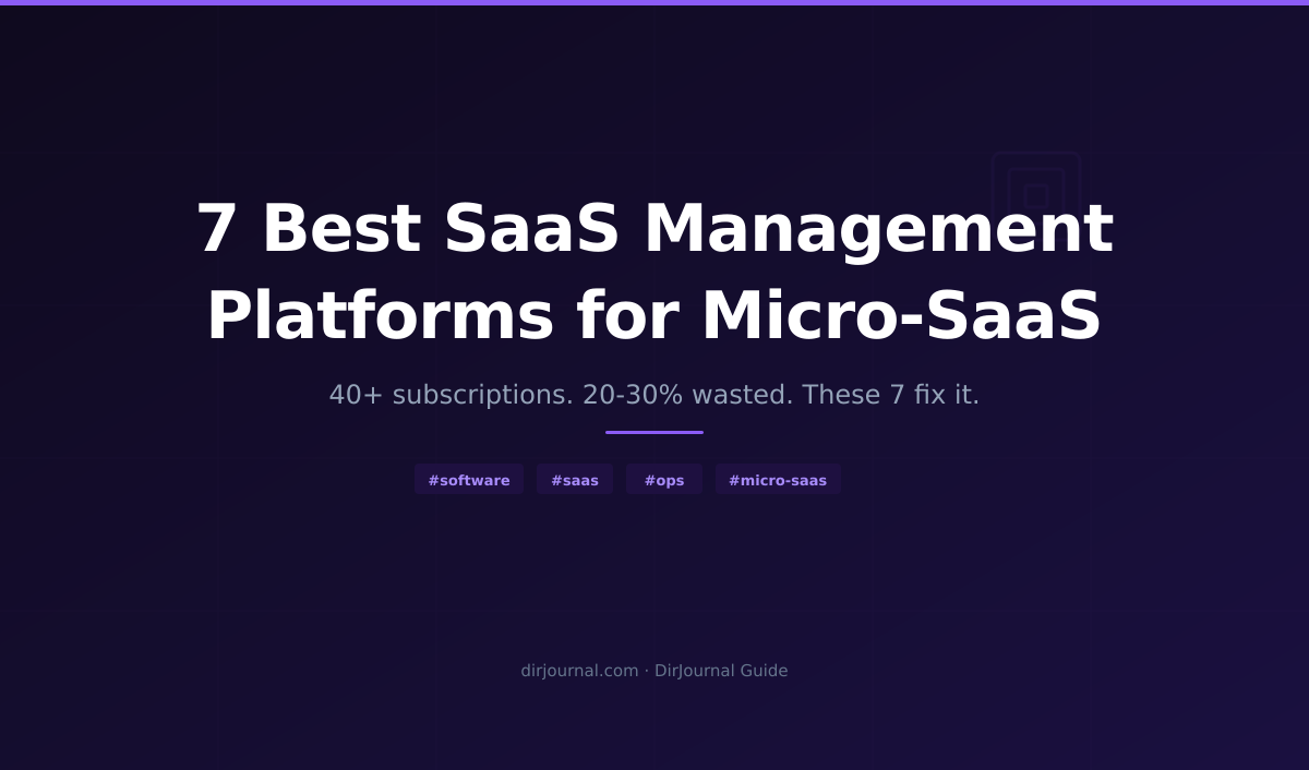 7 Best SaaS Management Platforms for Micro-SaaS Stacks