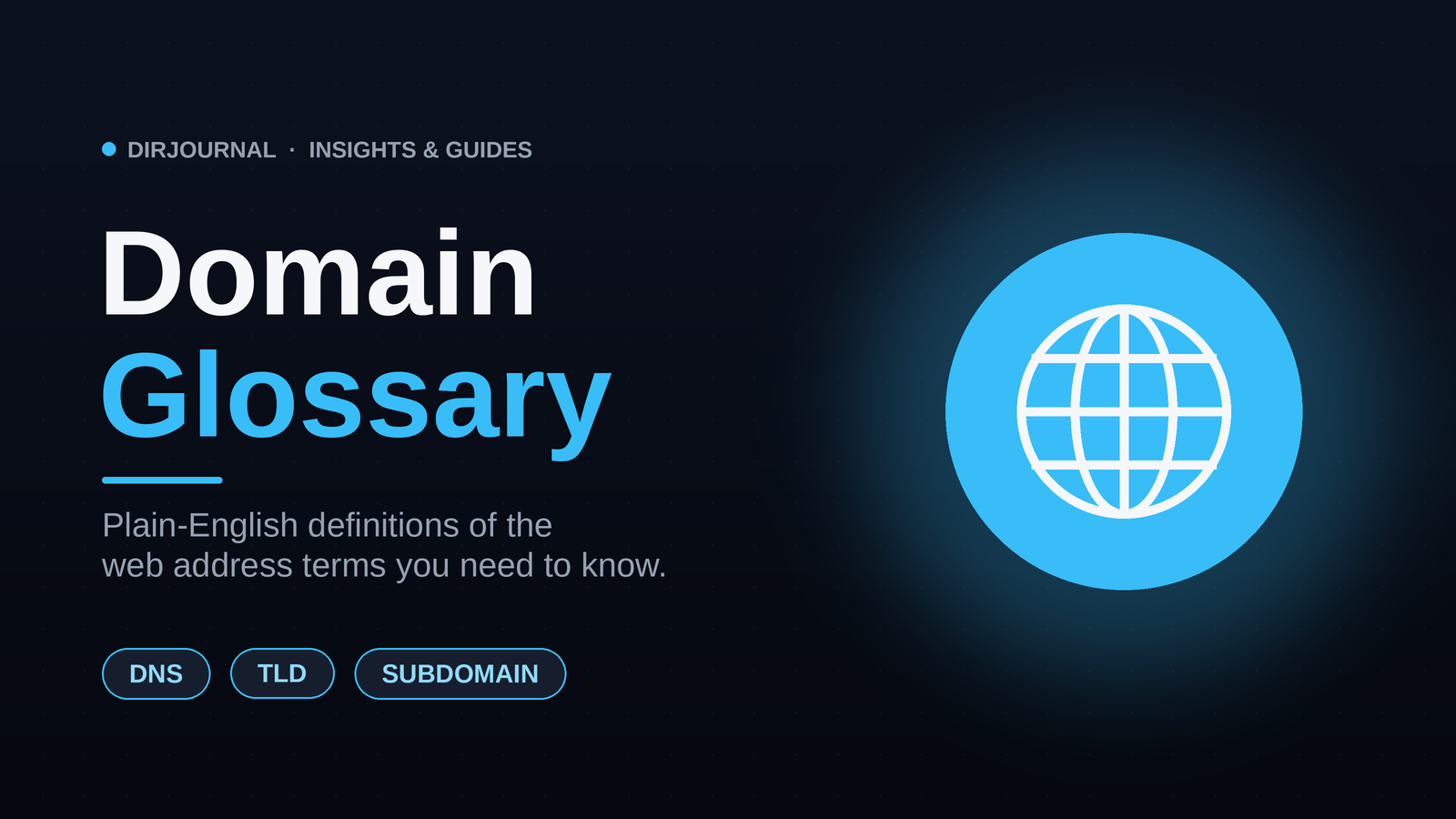 The Big Domain Glossary: Every Term You Need to Know (2026)