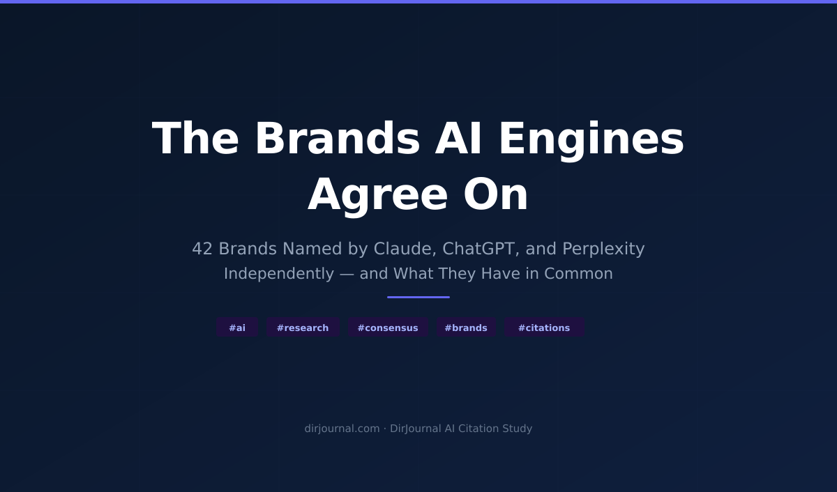 The Brands AI Engines Agree On (And What They Have in Common)
