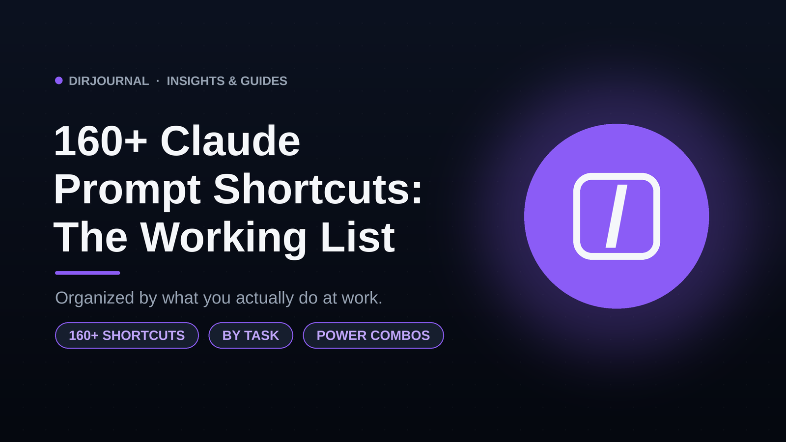 160+ Claude Prompt Shortcuts: The Working List for 2026