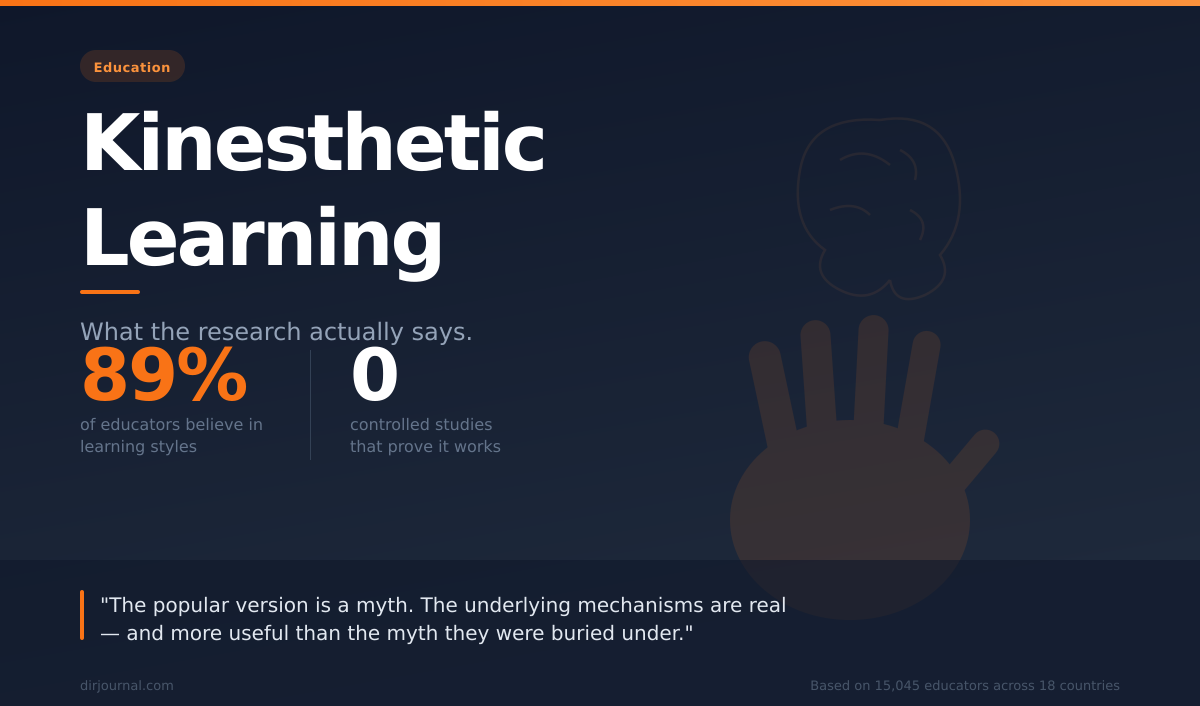 Kinesthetic Learning: What the Research Actually Says (and How to Study Better)