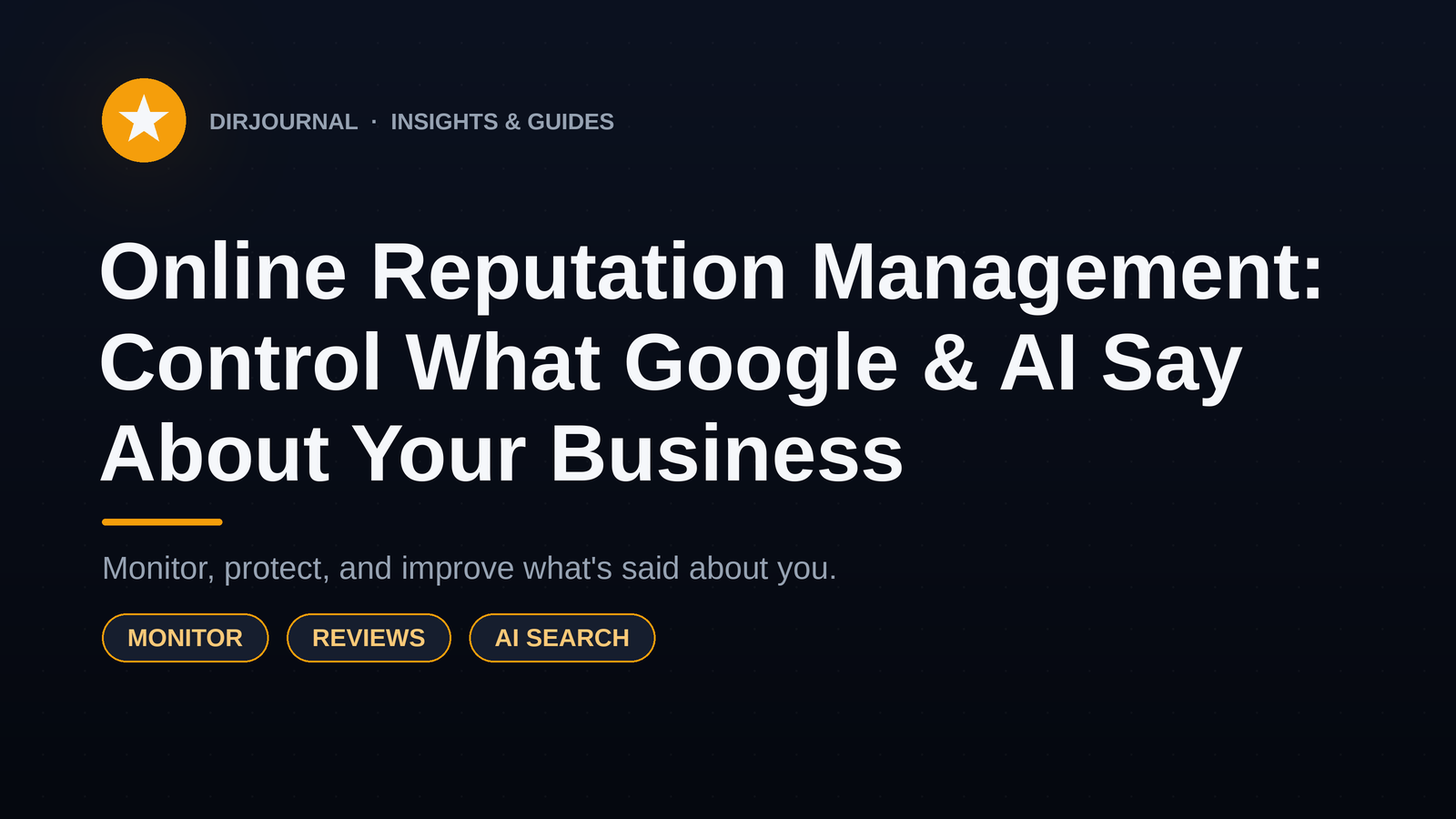 Online Reputation Management:  Why You Need to Understand It