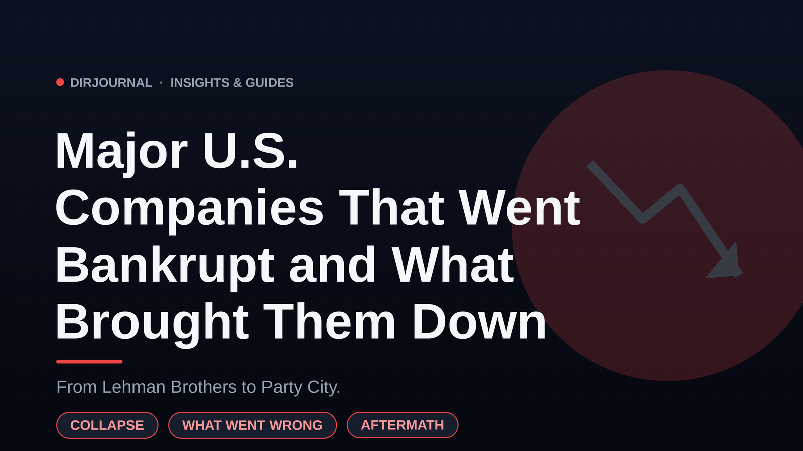 Major U.S. Companies That Went Bankrupt — and What Brought Them Down