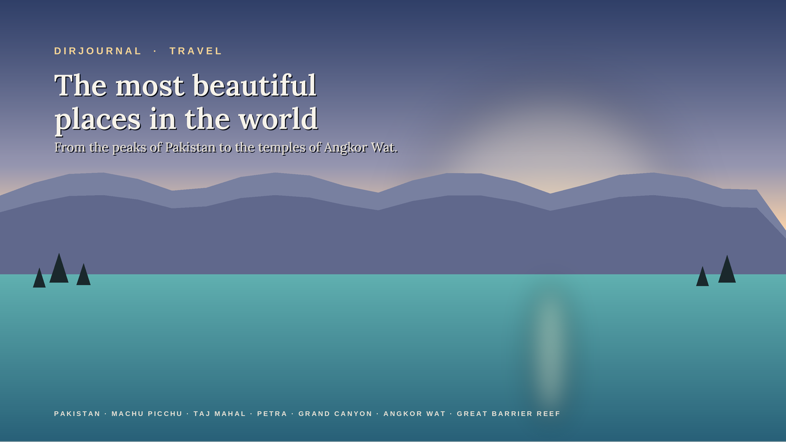 The Most Beautiful Places in the World (2026)