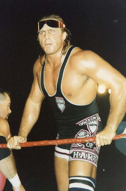 WWF wrestler Owen Hart in the ring