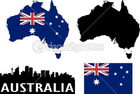 Map of Australia, Australian Flag