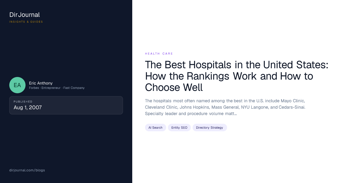 The Best Hospitals in the United States: How the Rankings Work and How to Choose Well