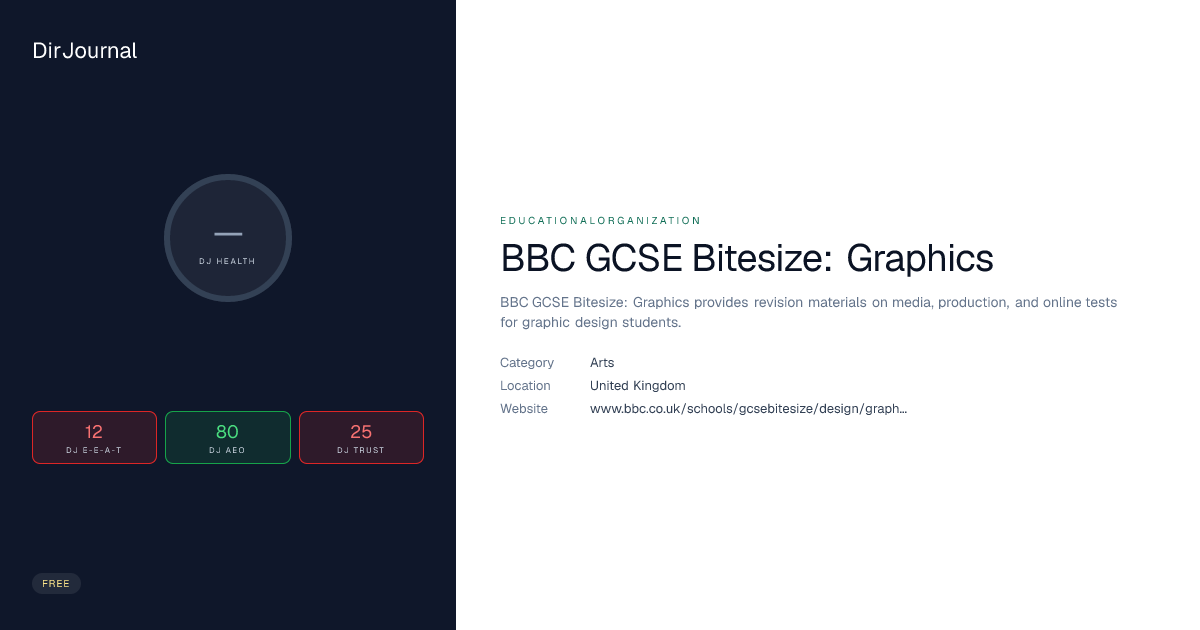 BBC GCSE Bitesize: Graphics: Arts in United Kingdom | DirJournal
