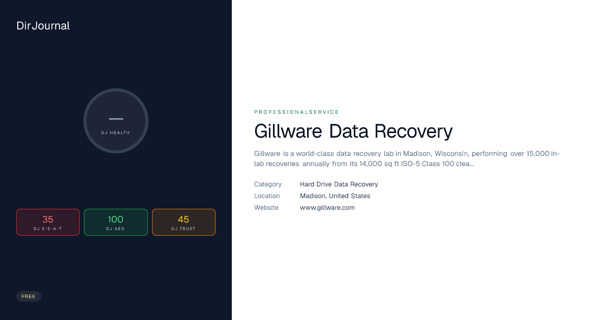 Gillware Remote Backup Gillware Data Recovery: Hard Drive Data Recovery in Madison, Wisconsin ...