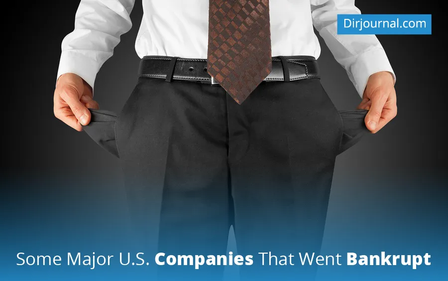 Empty pockets — the iconic image of corporate bankruptcy