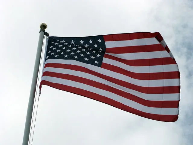 The flag of the United States of America